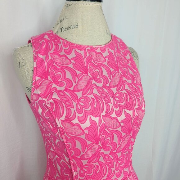 Cynthia Steffe Pink Dress 4 Jacquard Aniston - Picture 2 of 10